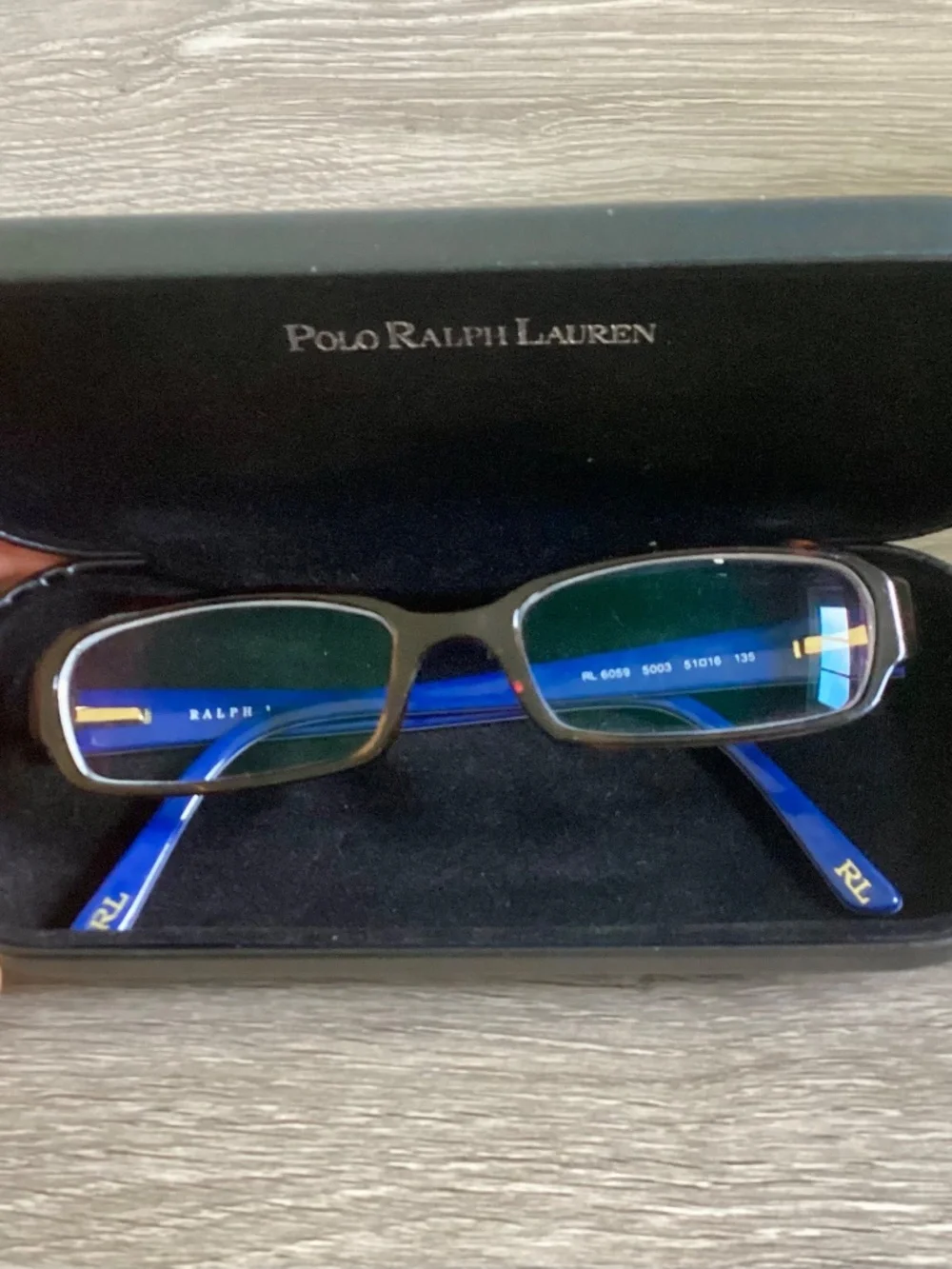 Ralph Lauren Polo Eyeglasses RL 6059 5003 Tortoise/Blue Frame Italy 51 [] 16 135